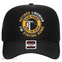 Retired Lineman Lineworker Power Lineman Retirement Hat thumb 0