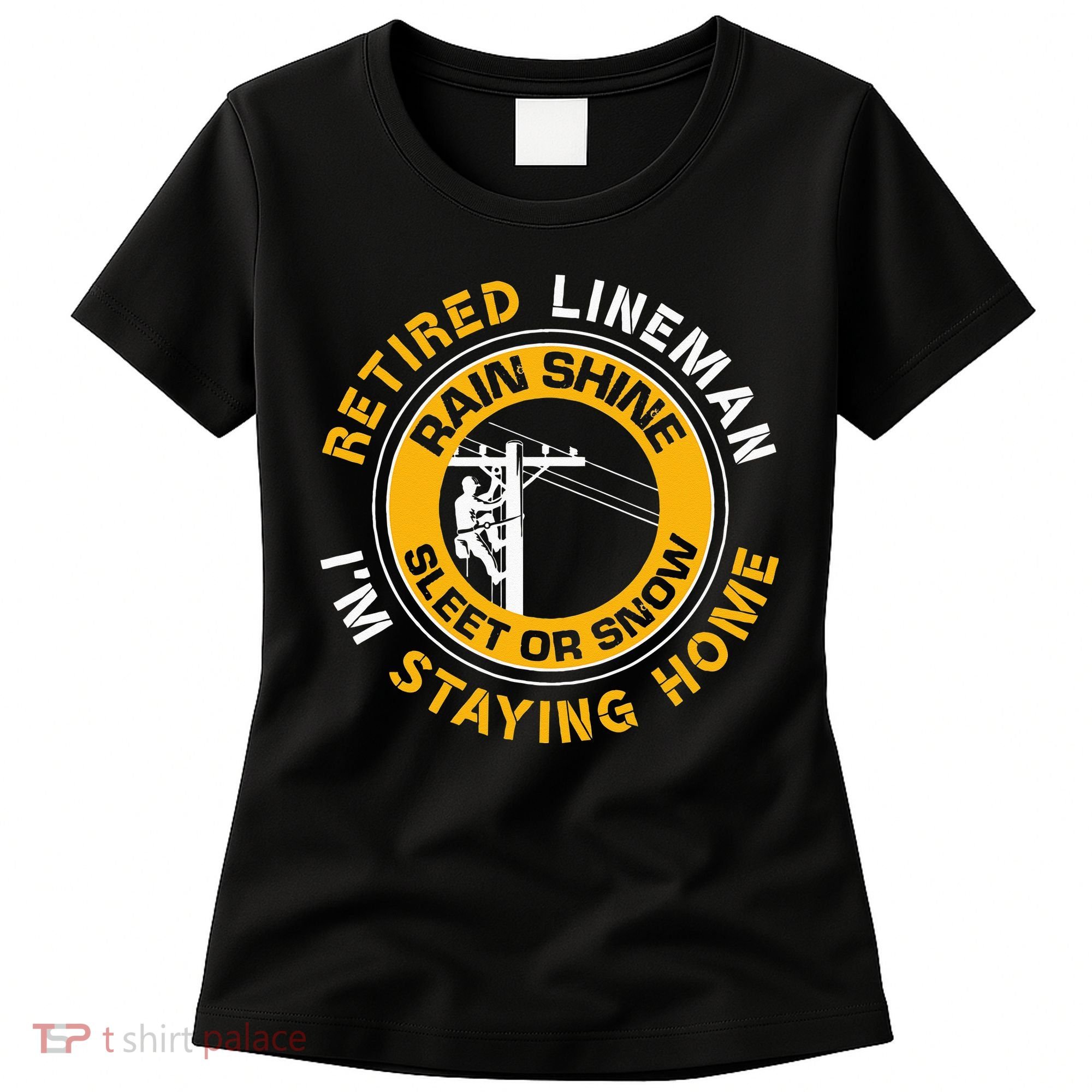 Retired Lineman Lineworker Power Lineman Retirement Women's T-Shirt