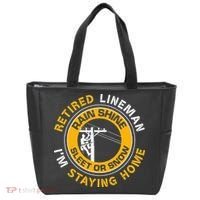 Retired Lineman Lineworker Power Lineman Retirement Tote Bag thumb 0