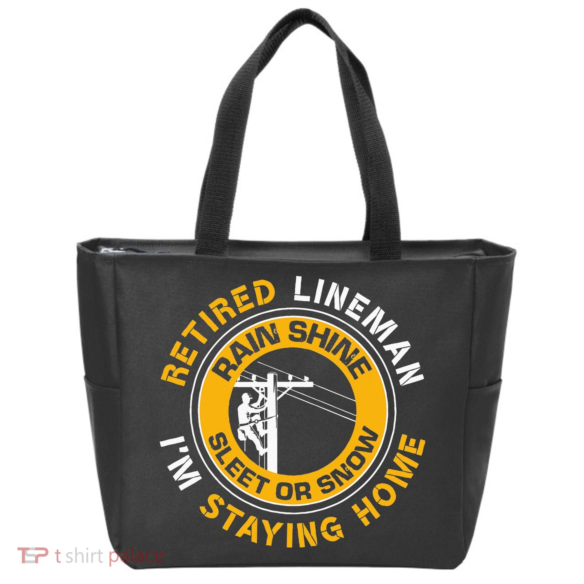 Retired Lineman Lineworker Power Lineman Retirement Tote Bag