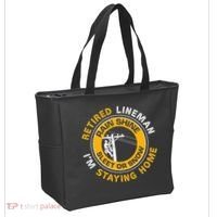 Retired Lineman Lineworker Power Lineman Retirement Tote Bag thumb 2
