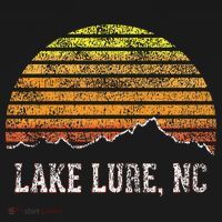 Retro Lake Lure North Carolina Mountain Sunset Sweatshirt thumb 3