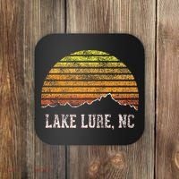 Retro Lake Lure North Carolina Mountain Sunset Coaster thumb 0