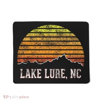 Retro Lake Lure North Carolina Mountain Sunset Mousepad