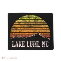 Retro Lake Lure North Carolina Mountain Sunset Mousepad thumb 0