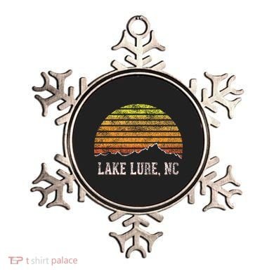 Retro Lake Lure North Carolina Mountain Sunset Ornament