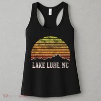 Retro Lake Lure North Carolina Mountain Sunset Women's Tank Top thumb 3