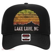 Retro Lake Lure North Carolina Mountain Sunset Hat thumb 0