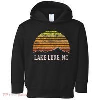 Retro Lake Lure North Carolina Mountain Sunset Toddler Hoodie thumb 0