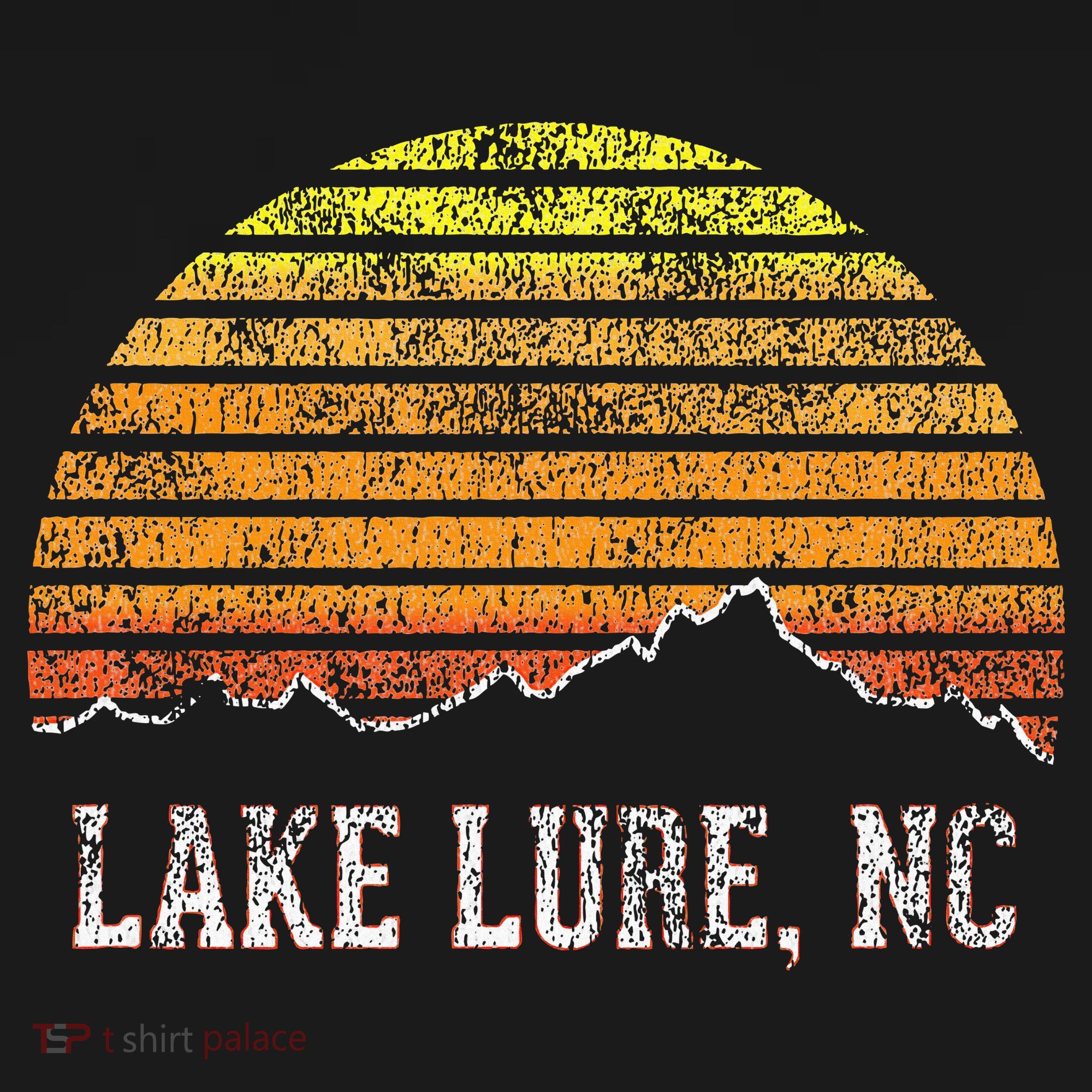 Retro Lake Lure North Carolina Mountain Sunset Kids Sweatshirt