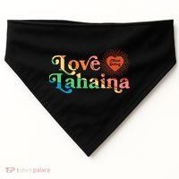 Retro Love Lahaina Maui Strong USA-Made Doggie Bandana thumb 0