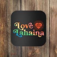 Retro Love Lahaina Maui Strong Coaster thumb 0