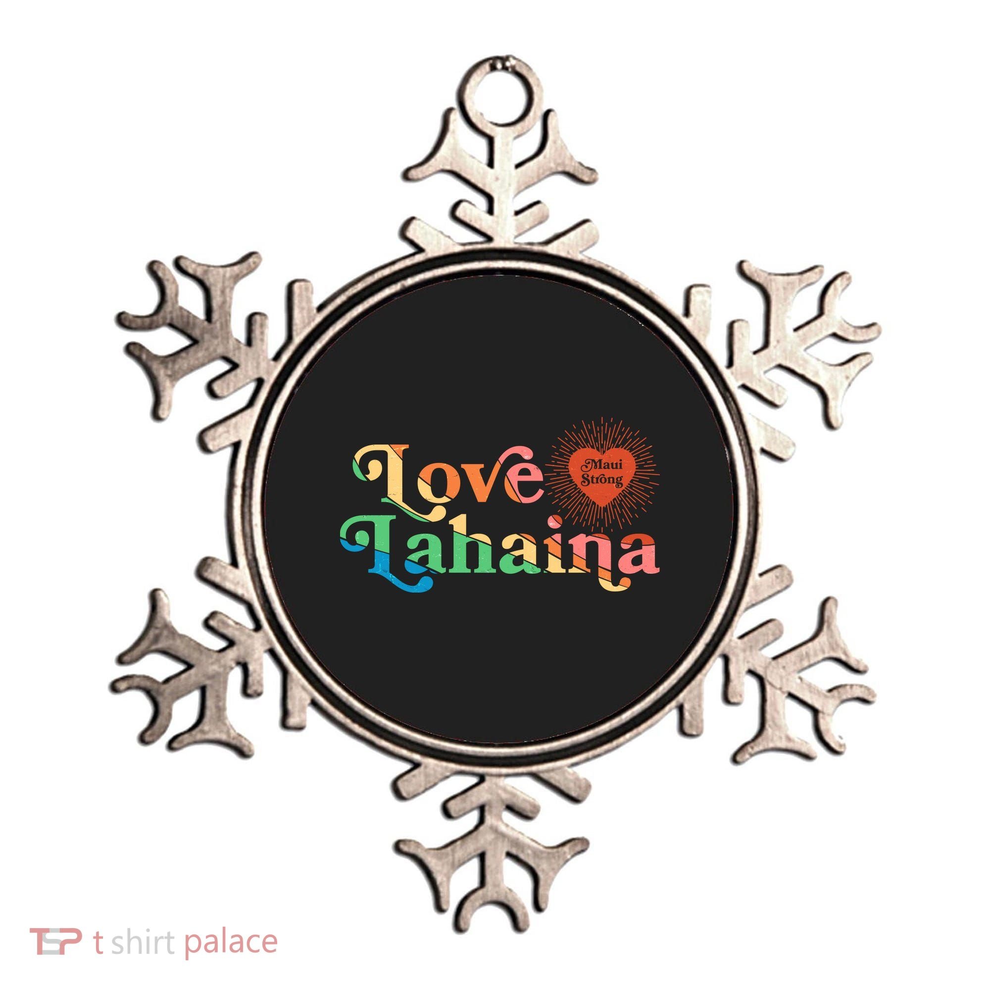 Retro Love Lahaina Maui Strong Ornament