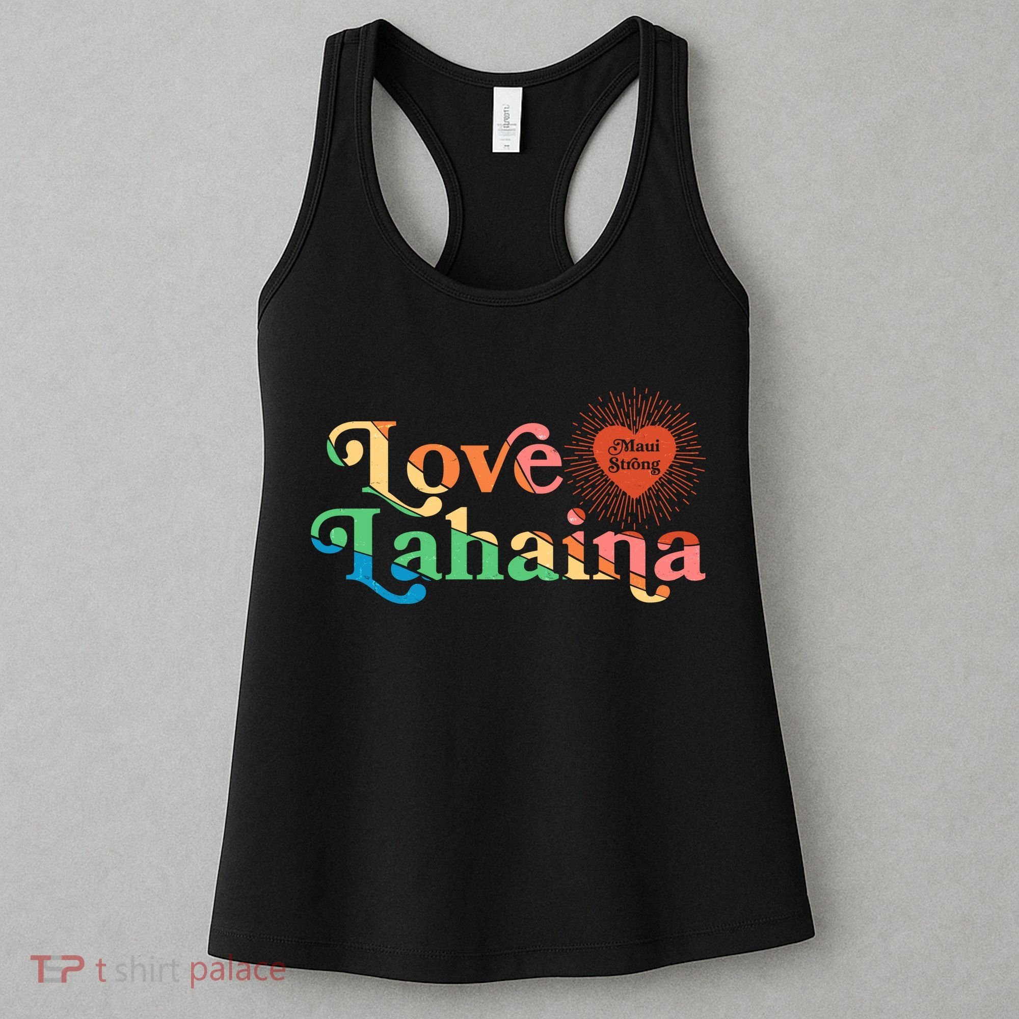 Retro Love Lahaina Maui Strong Women's Tank Top