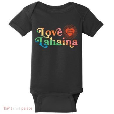 Retro Love Lahaina Maui Strong Baby Bodysuit