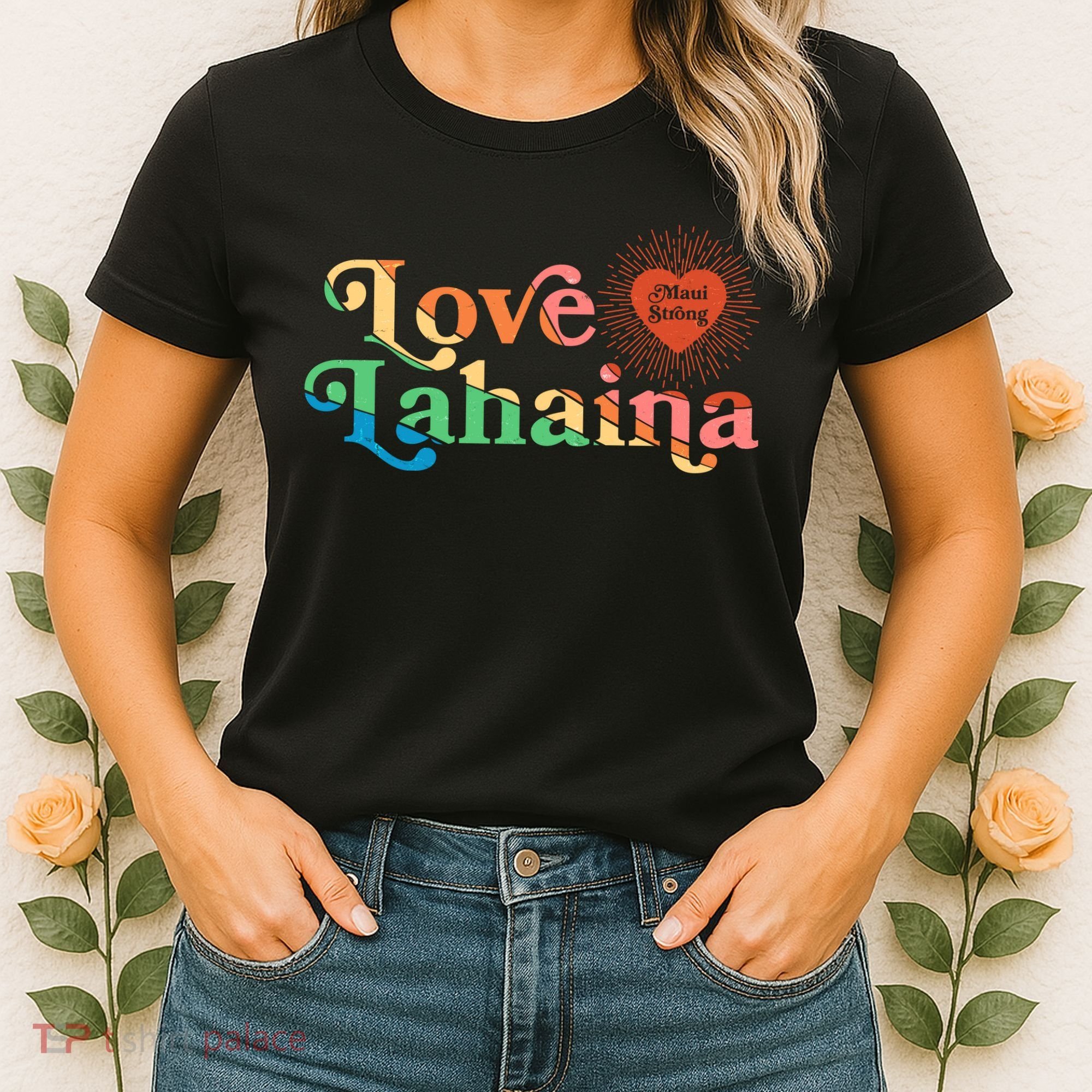 Retro Love Lahaina Maui Strong Women's T-Shirt