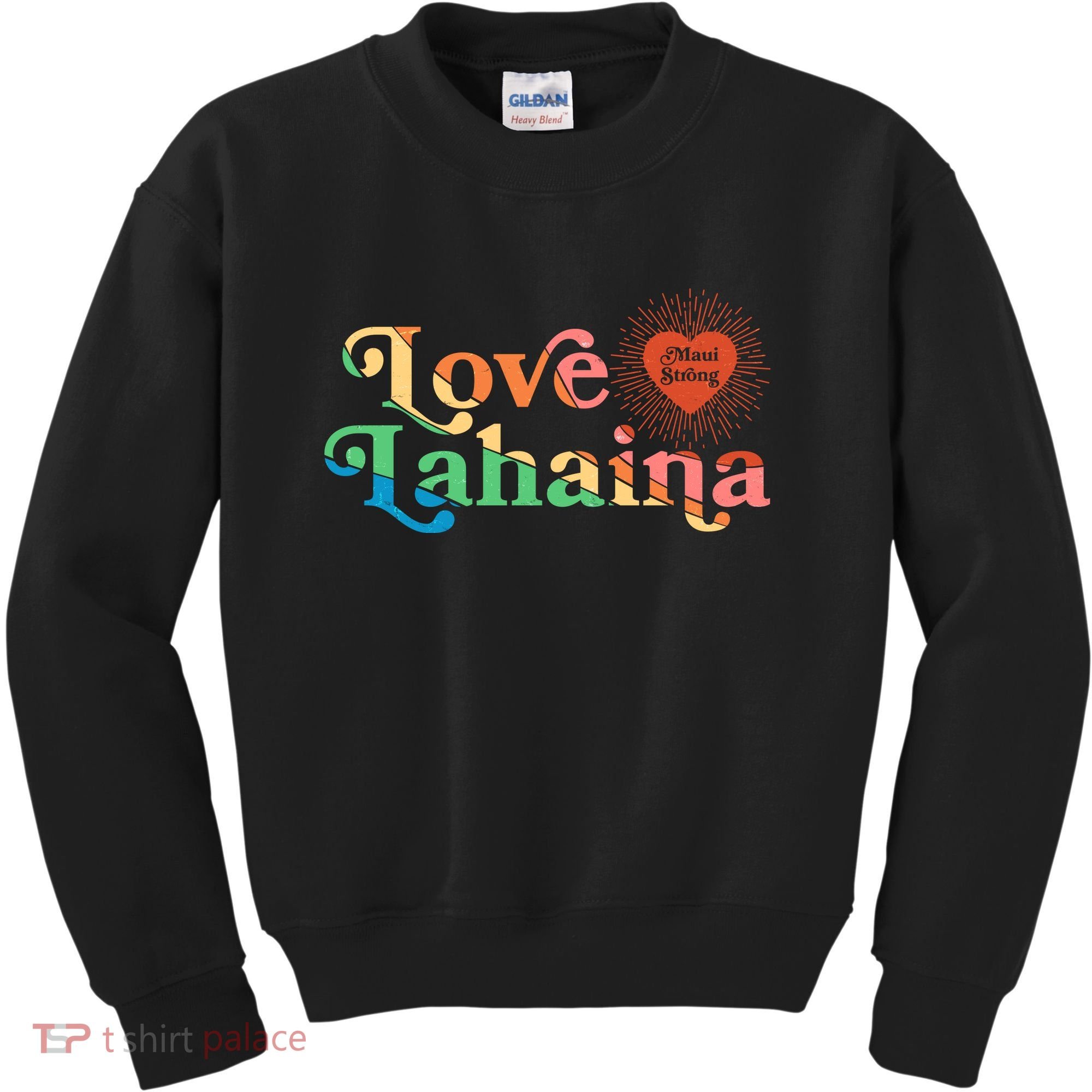 Retro Love Lahaina Maui Strong Kids Sweatshirt