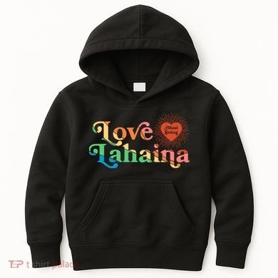 Retro Love Lahaina Maui Strong Kids Hoodie