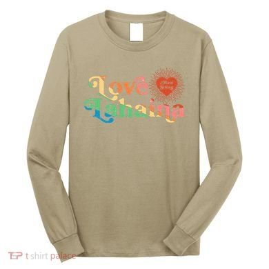 Retro Love Lahaina Maui Strong Long Sleeve Shirt
