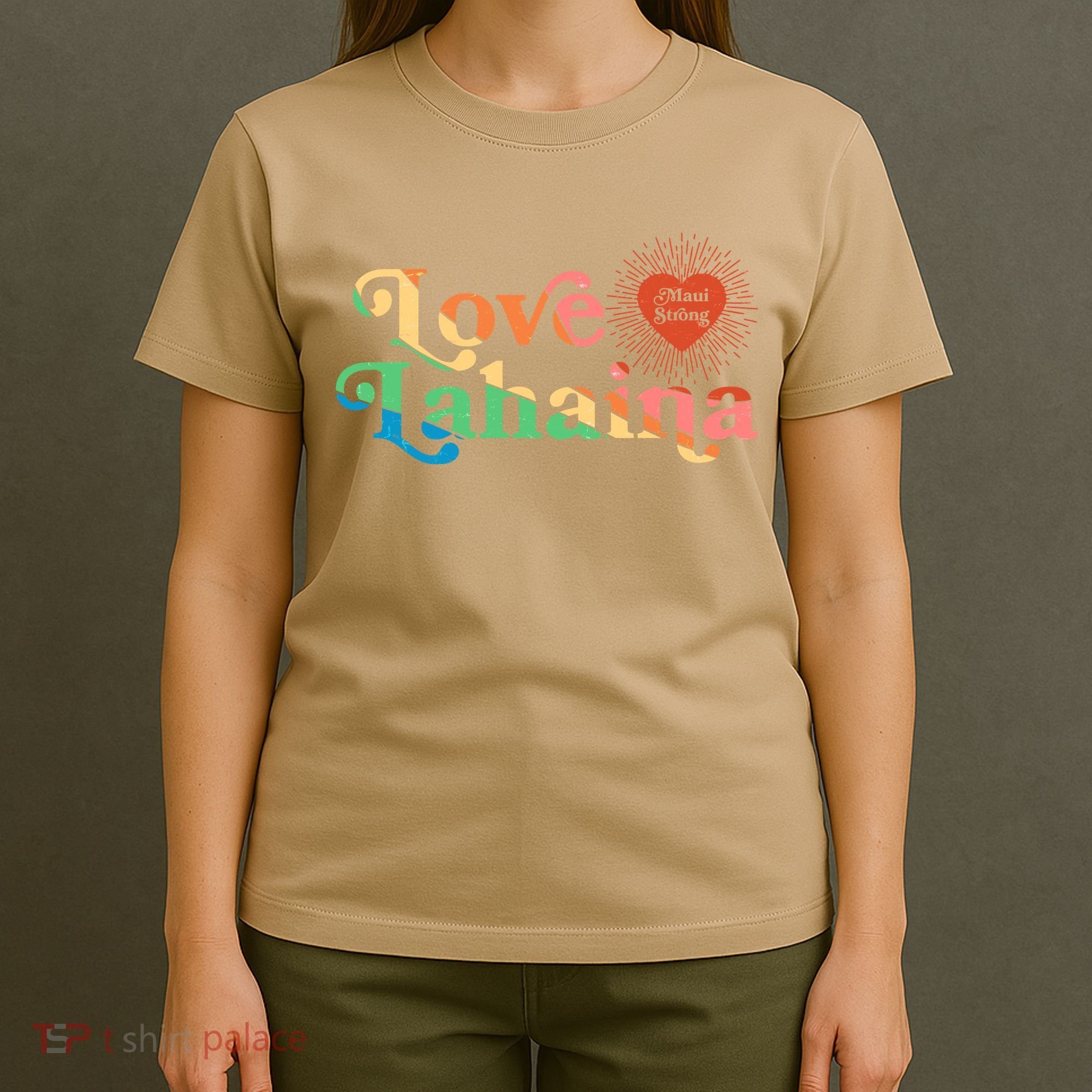 Retro Love Lahaina Maui Strong T-Shirt