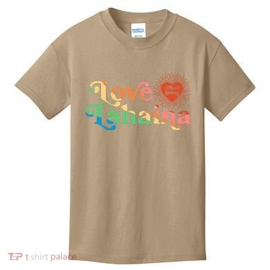 Retro Love Lahaina Maui Strong Kids T-Shirt