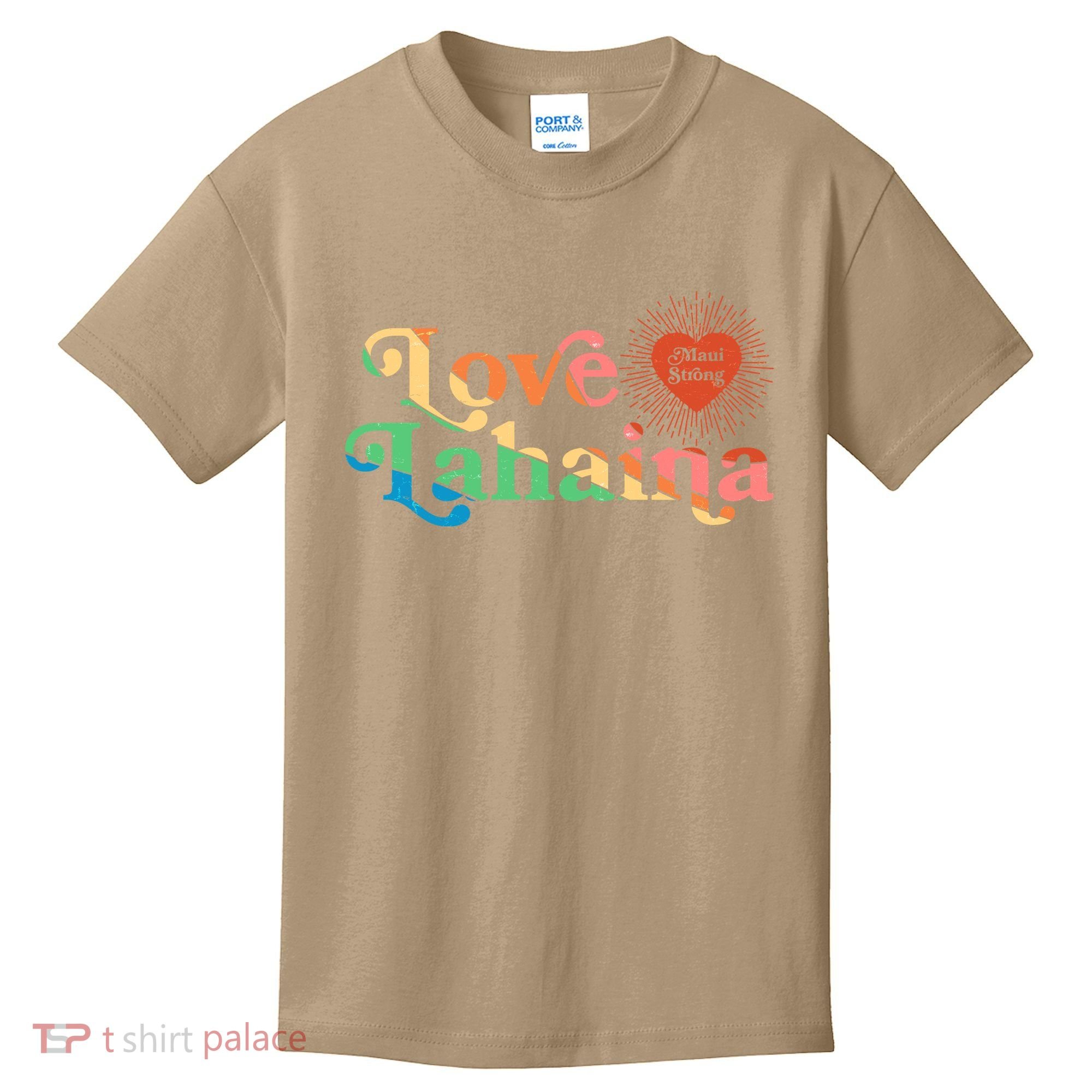 Retro Love Lahaina Maui Strong Kids T-Shirt