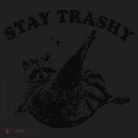 Raccoon Lover Meme Stay Trashy Beanie thumb 2