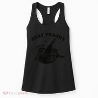 Raccoon Lover Meme Stay Trashy Women's Tank Top thumb 0