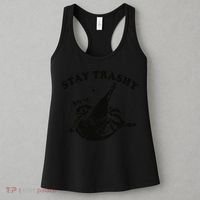 Raccoon Lover Meme Stay Trashy Women's Tank Top thumb 3
