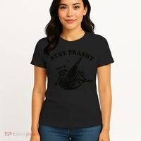 Raccoon Lover Meme Stay Trashy Women's T-Shirt thumb 4