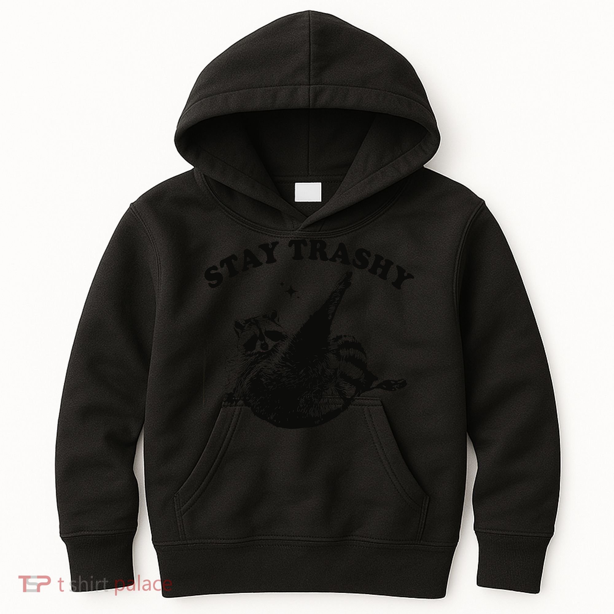 Raccoon Lover Meme Stay Trashy Kids Hoodie