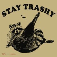 Raccoon Lover Meme Stay Trashy Button thumb 1