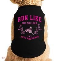 Run Like Mr.Collins Just Proposed Funny Books And Running Doggie Tank thumb 0