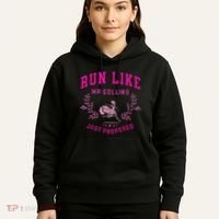 Run Like Mr.Collins Just Proposed Funny Books And Running Hoodie thumb 5
