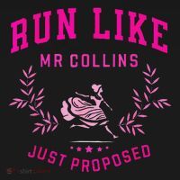 Run Like Mr.Collins Just Proposed Funny Books And Running Sweatshirt thumb 3