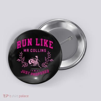 Run Like Mr.Collins Just Proposed Funny Books And Running Button