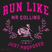 Run Like Mr.Collins Just Proposed Funny Books And Running Beanie thumb 2