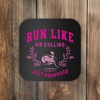 Run Like Mr.Collins Just Proposed Funny Books And Running Coaster thumb 0