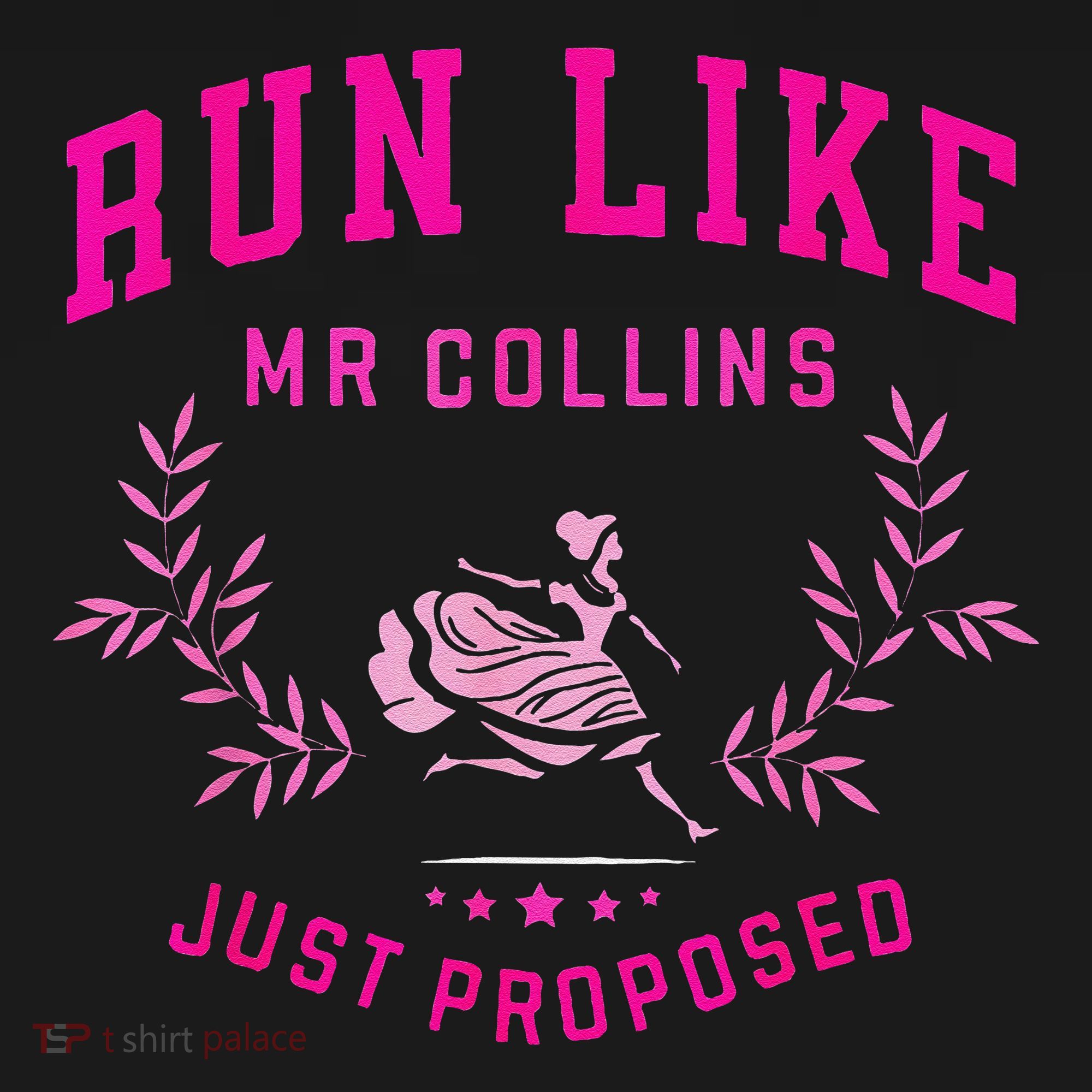 Run Like Mr.Collins Just Proposed Funny Books And Running Women's Hoodie