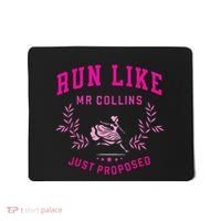 Run Like Mr.Collins Just Proposed Funny Books And Running Mousepad thumb 0