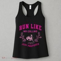Run Like Mr.Collins Just Proposed Funny Books And Running Women's Tank Top thumb 3