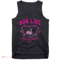 Run Like Mr.Collins Just Proposed Funny Books And Running Tank Top thumb 0