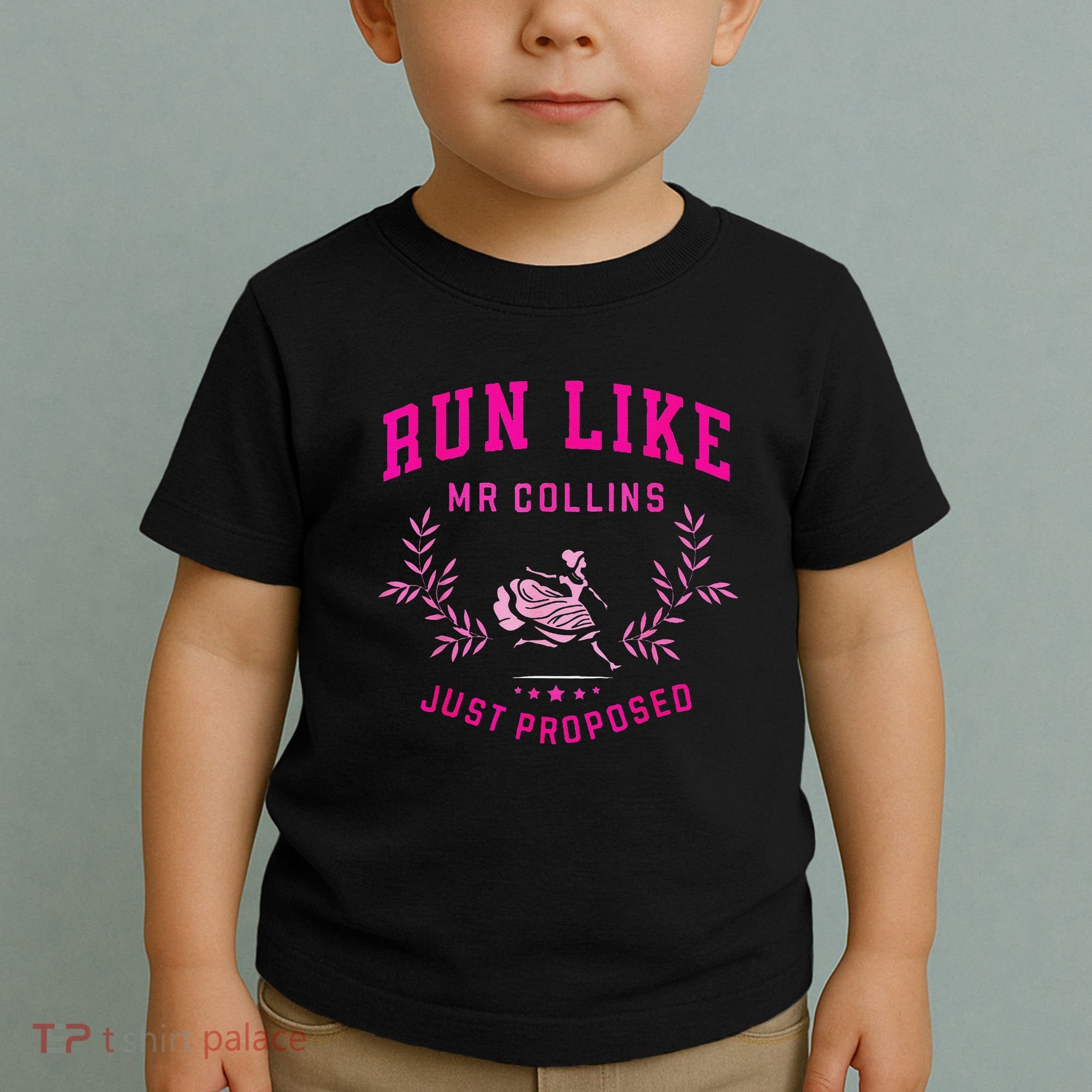 Run Like Mr.Collins Just Proposed Funny Books And Running Toddler T-Shirt