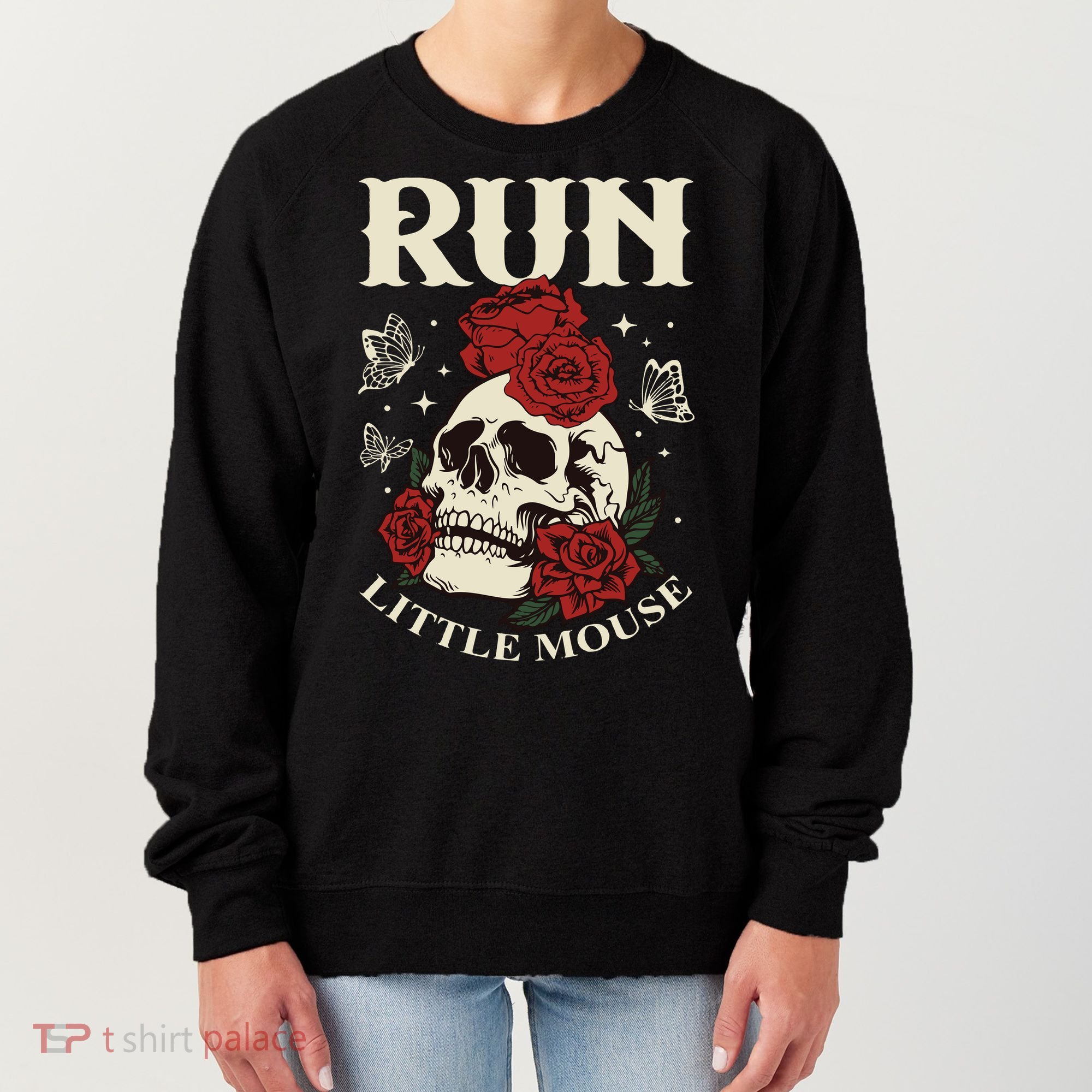 Run Little Mouse Haunting Adeline Women's Sweatshirt