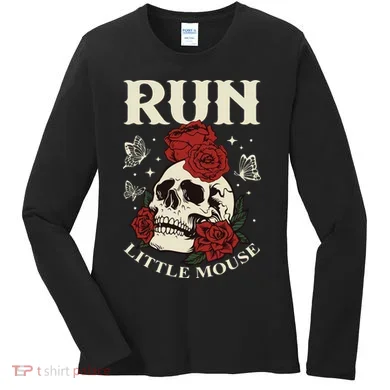 Run Little Mouse Haunting Adeline Women's Long Sleeve Shirt