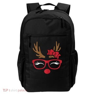 Reindeer Lady Messy Bun Backpack