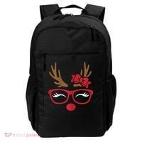 Reindeer Lady Messy Bun Backpack thumb 0