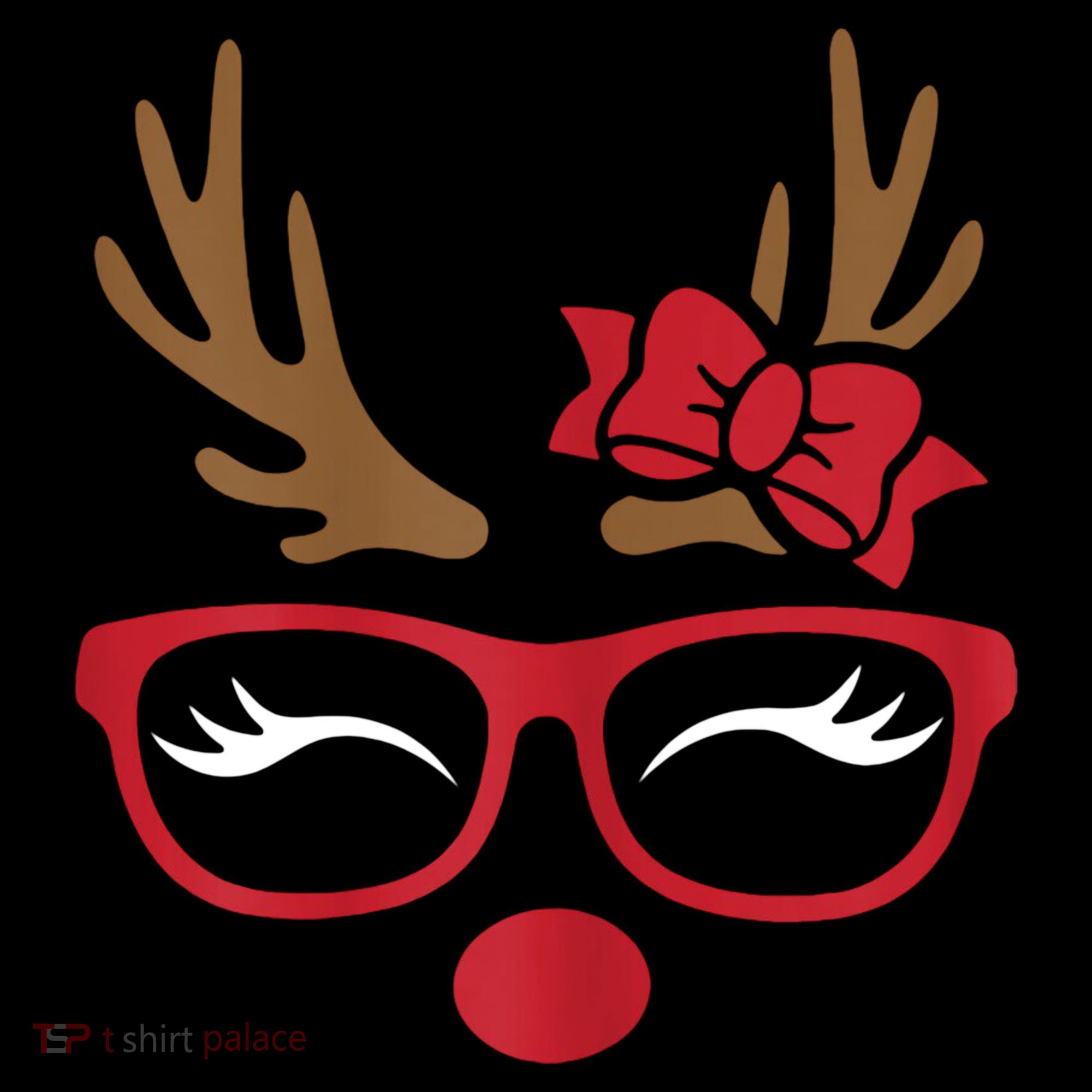 Reindeer Lady Messy Bun Tote Bag