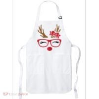 Reindeer Lady Messy Bun Apron thumb 0