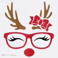 Reindeer Lady Messy Bun Apron thumb 3